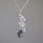 lingua latina　ブラックルチルクォーツとシルバーのネックレス silver925 ◼pivo◼1825