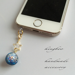 宇宙玉イヤホンジャック*スマホアクセサリー