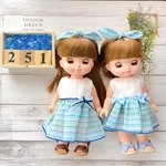＊251ソランちゃん・メルちゃん服＊爽やかボーダーワンピ2