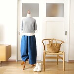 C&Sカラーリネンボールパンツ（インディゴ）