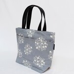 紫陽花グレーのお出掛けバッグ