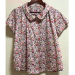 リバティ＊Betsy＊大人可愛いシャツブラウス(L)