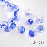 TDM-010   ティアドロップビーズ　ミニ　Cobalt　5個