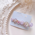 パールbubbleヘアクリップ𓂃𓂂ꕤ*.   レジンヘアクリップ    レジン   かすみ草