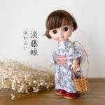 【淡藤娘(浴衣)】▷メルちゃん ソランちゃん 服