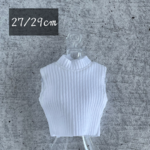 Zettiミニトップ・27/29cmサイズサイズ（白）
