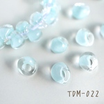 TDM-022   ティアドロップビーズ　ミニ　Carolina Blue　5個