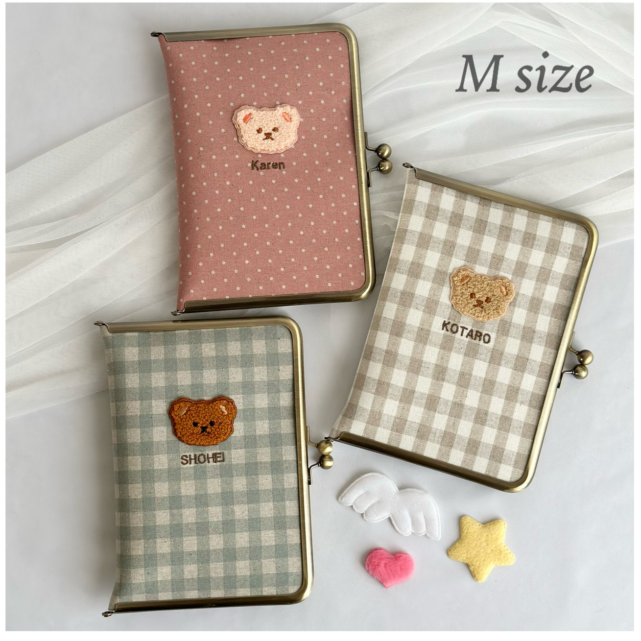 特集掲載】 インド刺繍リボン がま口スマホショルダー