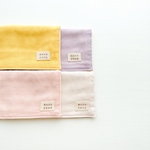 再販5】受注製作】名入れ可＊マカロンシャーベットカラー＊6重ガーゼハンカチ