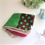 大人乙女のちょっと大きめパッチハンカチタオル*北欧調*リネン*ワッフル*ローズピンク*いちご*6重ガーゼ*お布団ガーゼ