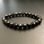 【天然石】モリオン（黒水晶）のブレス