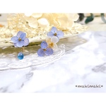 ꫛꫀꪝ可憐な紫陽花のピアス/イヤリング/イヤーカフ