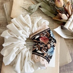 ［送料込］大人可愛いインド刺繍リボンのシュシュ