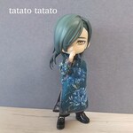 ロングチャイナ(ボタニカル青)＋餃子バッグのセット
