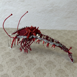 小海老　brooch 紅珊瑚