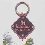 迷子札✥アクリルミラー　デコラティブフレーム　額縁　オーダーメイド