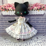 オビツ11 アンティーユ　猫ちゃんワンピース