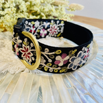 〈No.22〉オーダー首輪/刺繍リボン/首輪/リード/ハーネス/ハーフチョーク/ショルダーリード/ペットグッズ/