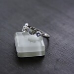 ゾイサイト＆タンザナイト　ローズＣＺリング　SILVER925