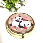 可愛いリンゴ🍎と親子パンダ🐼🐾のピルケース
