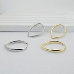 OPEN SALE ￥6980→¥5980 silver925 ソリッド　大ぶり　ハート形　ワンタッチフープピアス
