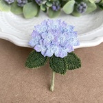 紫陽花ブローチ（淡色ミックス）
