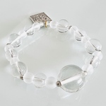 天然石 クリスタルクォーツ *運命の輪1*  水晶 タロット ブレスレット