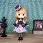 ブライスsize☆スチパンコーデ　 y柄ワンビセット