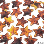 琥珀ビーズ 星型 30個【宇宙惑星 ピアス素材】