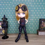 ブライスsize☆スチパンコーデ　zパンツセット（ゴーグル付）