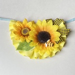 ひまわり🌻チョーカー(ミツバチ付き🐝) ペットアクセサリー　トリミング　