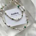 beads necklace [ green ]