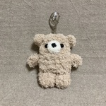 ベージュくまちゃんキーホルダー🧸