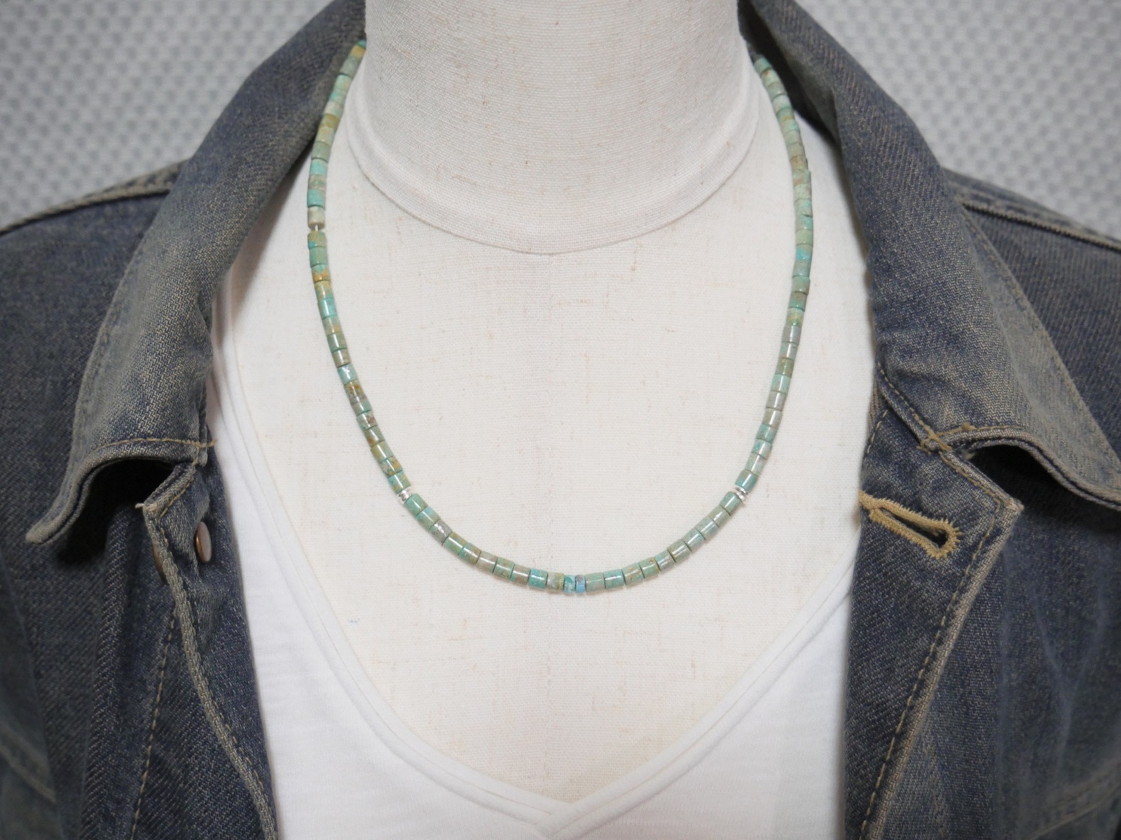 ALBATA（アルバタ）ターコイズネックレス　ユニセックス　4TAT47P17 ALBATA（アルバタ）ターコイズネックレス ユニセックス 4TAT47P17