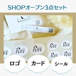 ロゴ✖️カード✖️シールの3点セットで映える！《ブランドグッズ作ります》