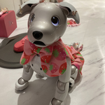 aiboちゃんのキュートベリーWAVEスタイ　AI robot aibo's skirt おっきなストロベリー柄　 