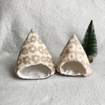 mihonk様専用💗ハムスターのコットンテント⛺北欧風花柄　ゆったりサイズ、ジャンガリアンサイズ