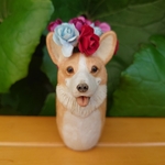 お花を飾りましょ(小)★コーギー①
