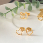 ハートのなかにパール✳︎ピアス
