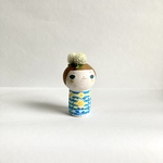 こけしちゃん花瓶　ひまわりのこ
