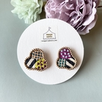 つぎはぎカラフルピアス(イヤリング)