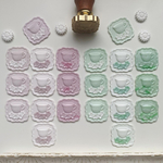 【再販】Pink  フラワーカップ　シーリングスタンプ