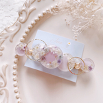 flowerリースヘアクリップ 𑁍𓏸𓈒レジンヘアクリップ   ヘアクリップ   レジン