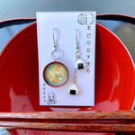 【訳あり】定番のおにぎりとお味噌汁のピアス/イヤリング