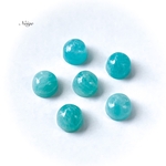 アマゾナイトAAA-　ラウンド　カボション6×6mm 3粒　天然石パーツ販売