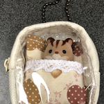 シルバニア★布団付きミニリュック★持ち運びケース★ ボールチェーン付き★持ち歩き