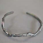 titanium bangle・dark torsion