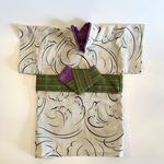 小型犬用着物苔清流柄(白鼠色)Mサイズ