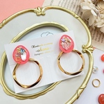 【5点】愛されピンクのクレール‪‪💗(サーモンピンク)‬ピアス/イヤリング