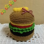 ハンバーガーの小物入れ